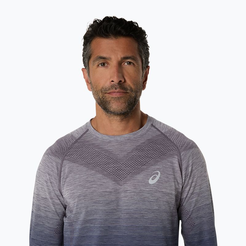 Longsleeve de alergare pentru bărbați ASICS Seamless lavender grey/indigo fog 5