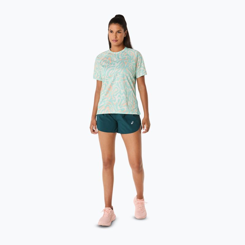 Tricou de alergare pentru femei ASICS Road Lite-Show oasis green/multi color 2