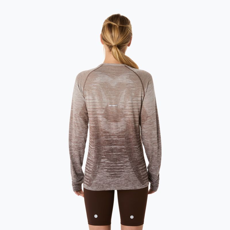Longsleeve de alergare pentru femei ASICS Seamless taupe grey/coffee 3