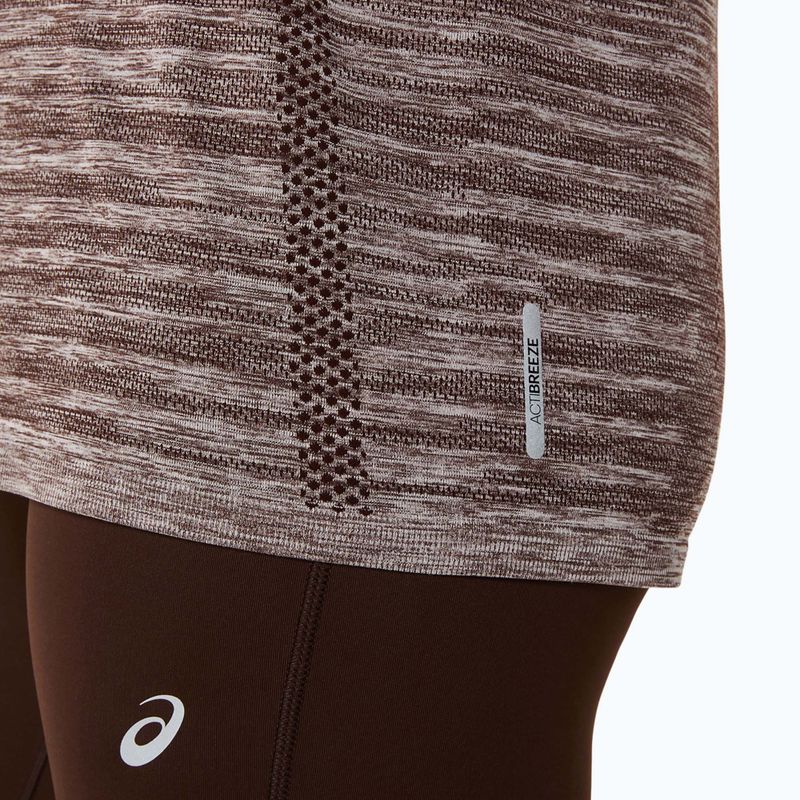 Longsleeve de alergare pentru femei ASICS Seamless taupe grey/coffee 6