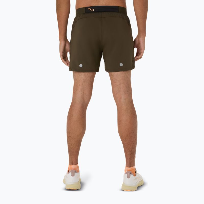 Pantaloni scurți de alergare pentru bărbați ASICS Road 5IN brown stone 3