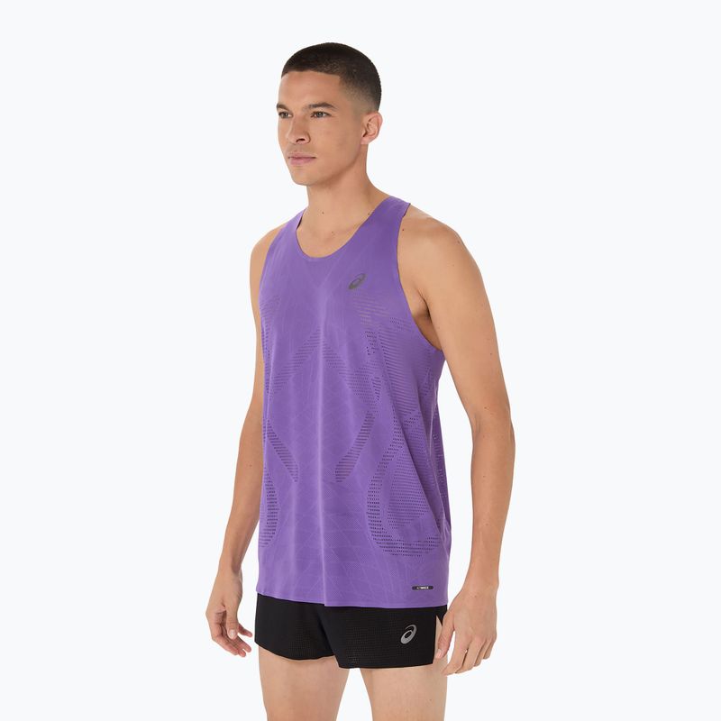 Tricou de alergare pentru bărbați  ASICS Metarun Singlet edo purple 4