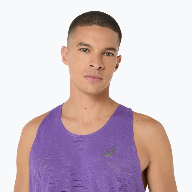 Tricou de alergare pentru bărbați  ASICS Metarun Singlet edo purple 7