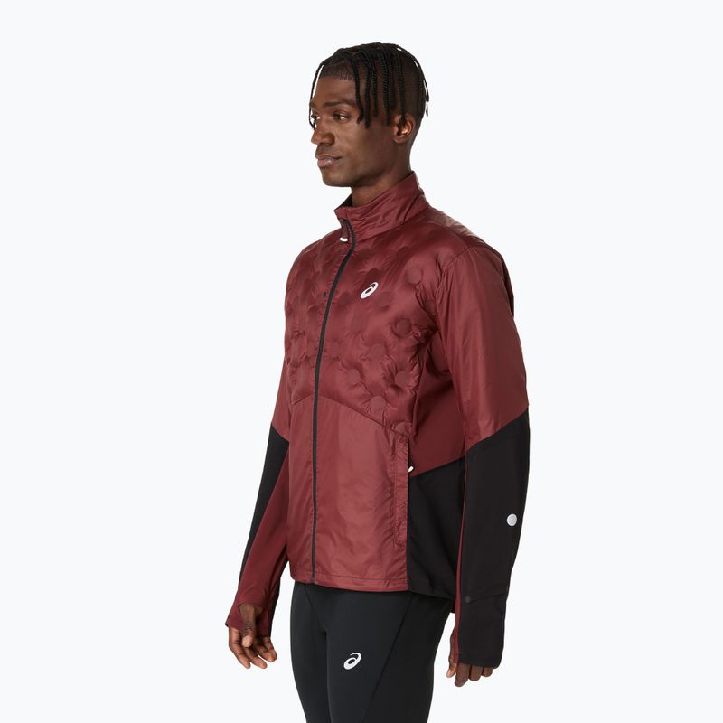 Geacă de alergare pentru bărbați ASICS Road Winter dark red planet 4