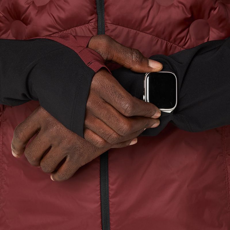 Geacă de alergare pentru bărbați ASICS Road Winter dark red planet 8