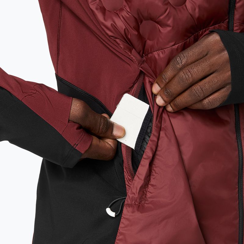 Geacă de alergare pentru bărbați ASICS Road Winter dark red planet 9