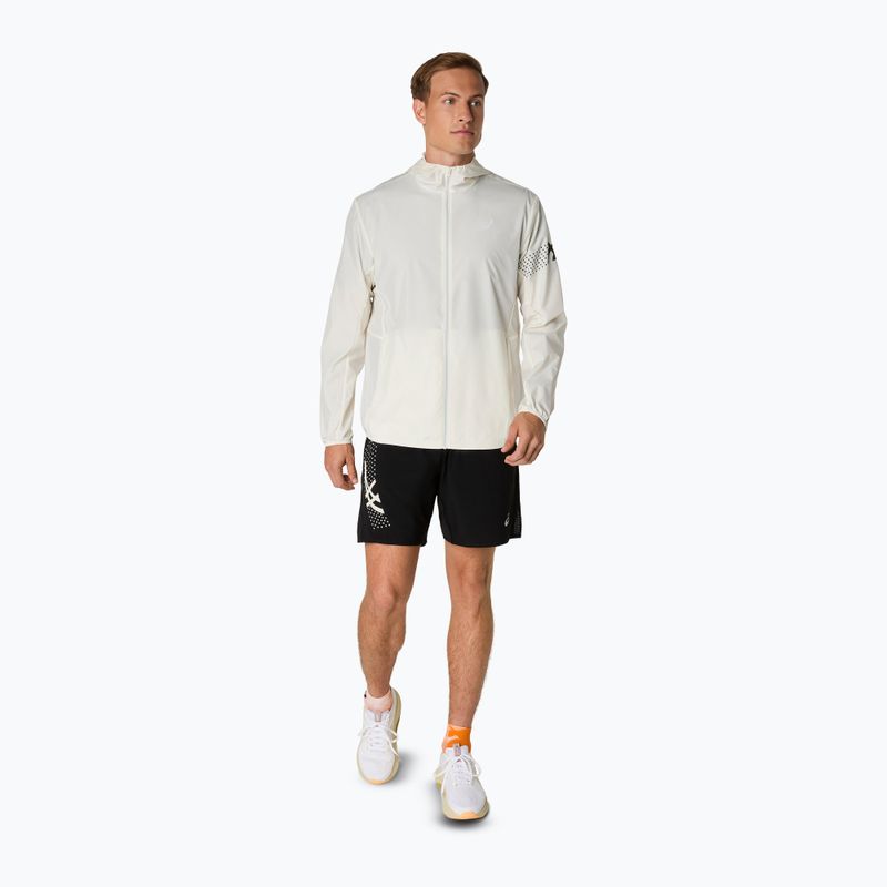 Geacă de alergare pentru bărbați ASICS Icon cream 2