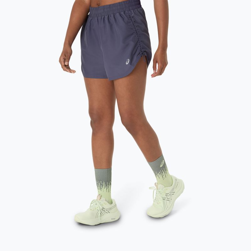 Pantaloni scurți de alergare pentru femei ASICS Nagino Run Adjustable 4IN indigo fog 4