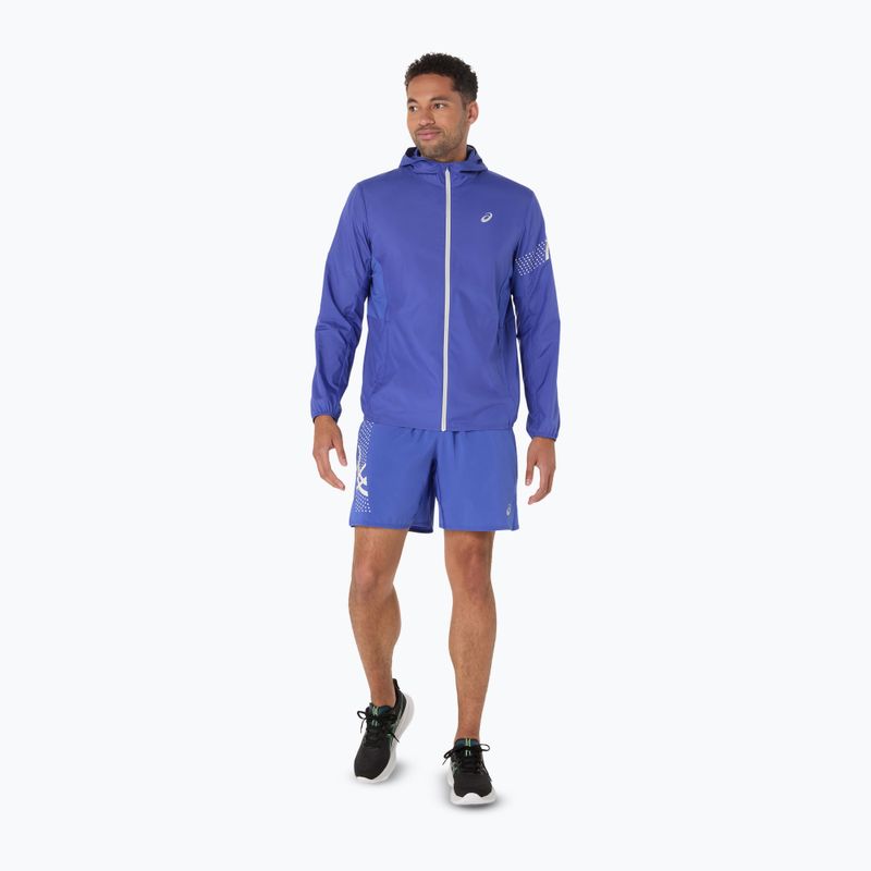Geacă de alergare pentru bărbați ASICS Icon dark cobalt 2
