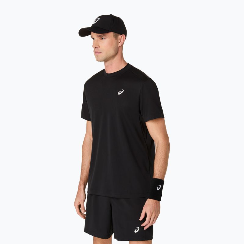 Tricou de tenis pentru bărbați ASICS Court Top performance black 4