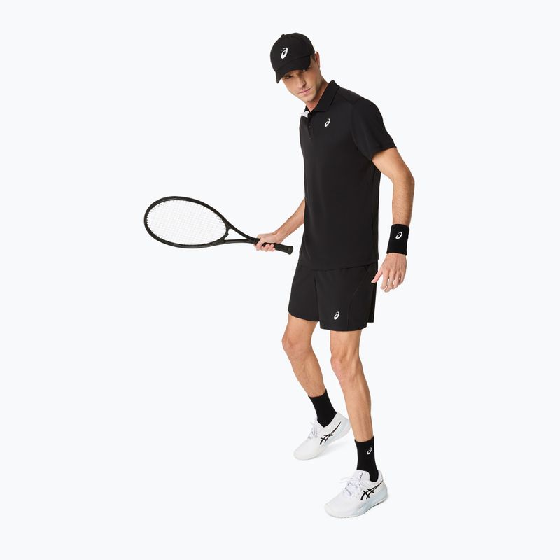 Tricou polo pentru bărbați ASICS Court Polo performance black 2