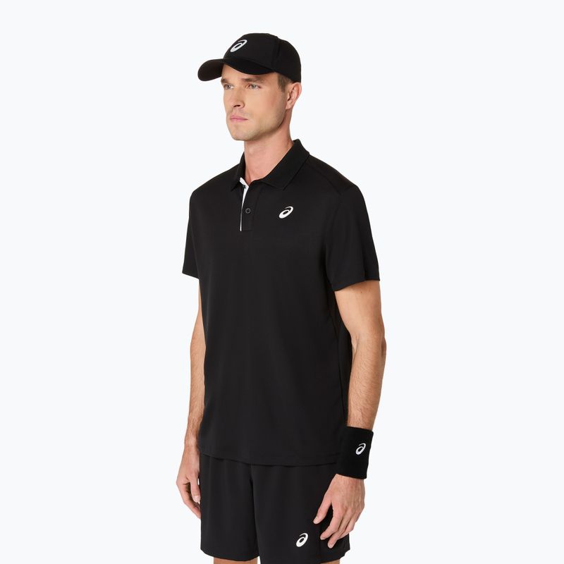 Tricou polo pentru bărbați ASICS Court Polo performance black 4