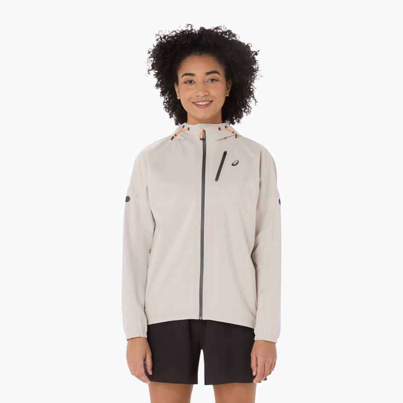Geacă de alergare pentru femei ASICS Fujitrail Elite Waterproof cream
