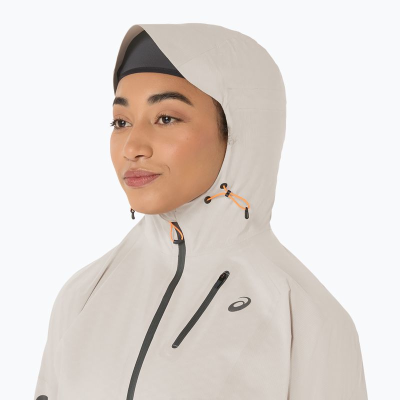 Geacă de alergare pentru femei ASICS Fujitrail Elite Waterproof cream 6