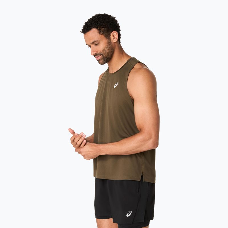 Tricou de alergare pentru bărbați ASICS Core Singlet brown stone 4