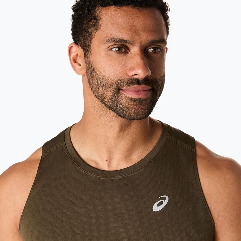 Tricou de alergare pentru bărbați ASICS Core Singlet brown stone 5