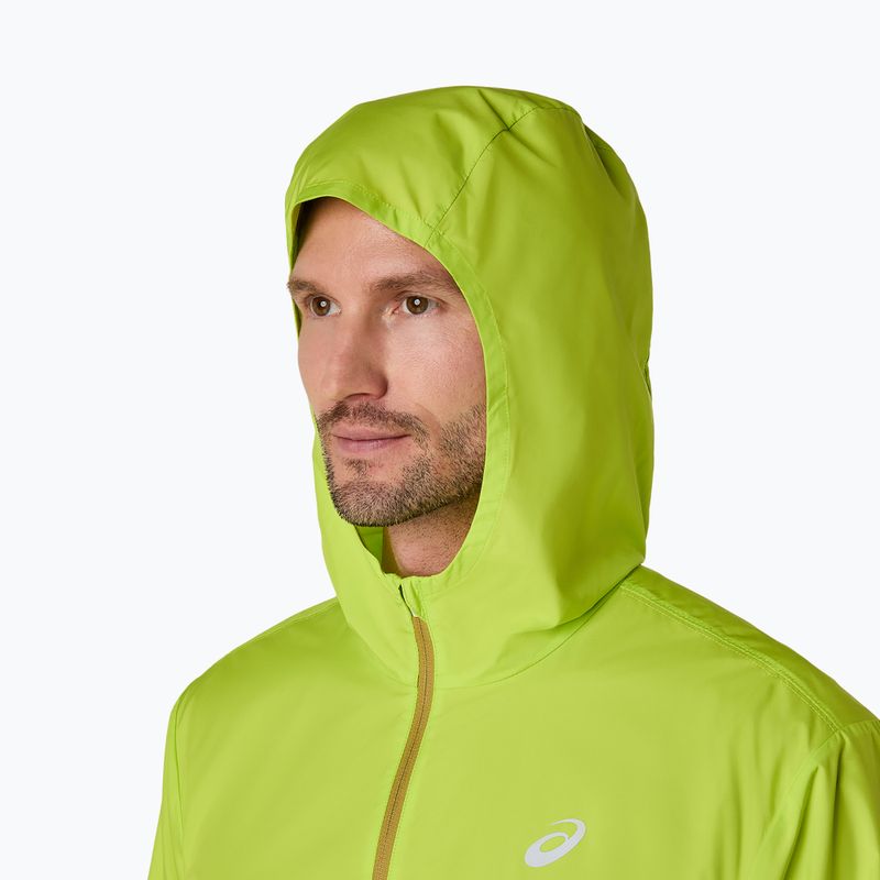 Geacă de alergare pentru bărbați ASICS Core neon lime 5