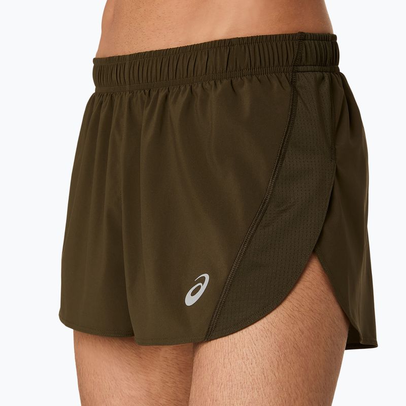 Pantaloni scurți de alergare pentru bărbați ASICS Core Split Short brown stone 5