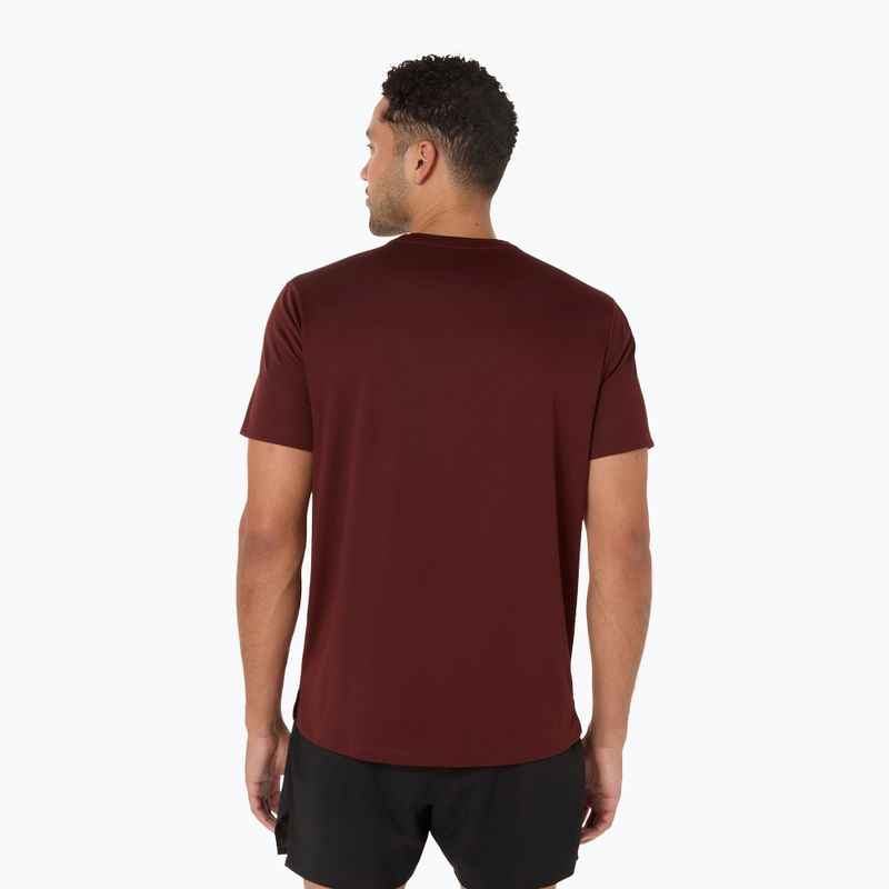 Tricou de alergare pentru bărbați ASICS Core dark red planet 3
