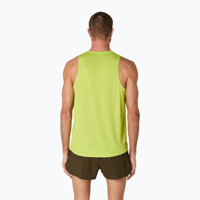 Tricou de alergare pentru bărbați ASICS Core Singlet neon lime 2