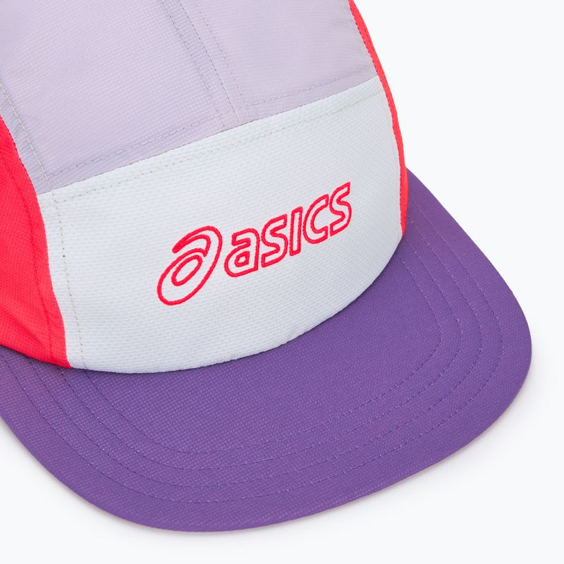 Șapcă ASICS 5 Panel flash red/edo purple/dusk violet 3