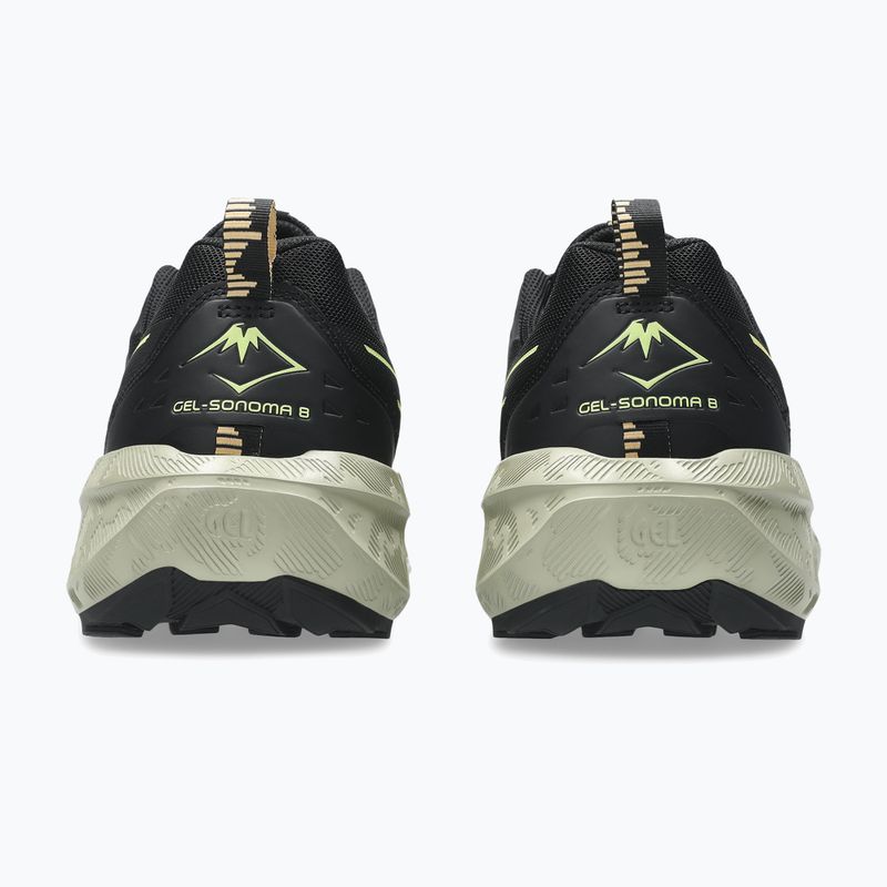 Încălțăminte de alergare pentru bărbați ASICS Gel-Sonoma 8 black/lime green 5