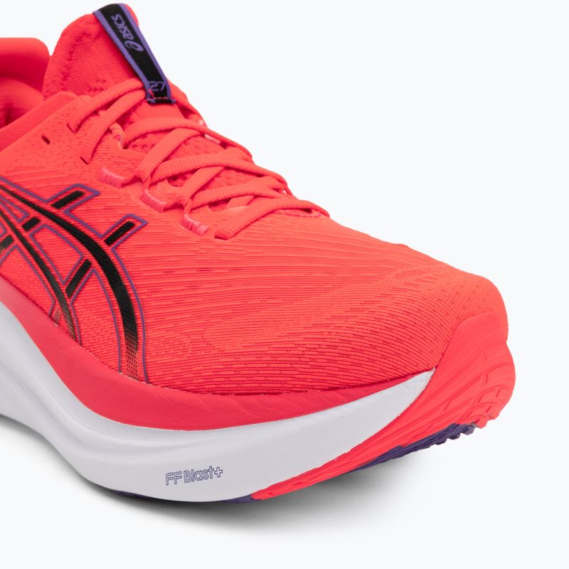 ASICS Gel-Nimbus 27 pantofi de alergare pentru bărbați roșu aprins / negru 7