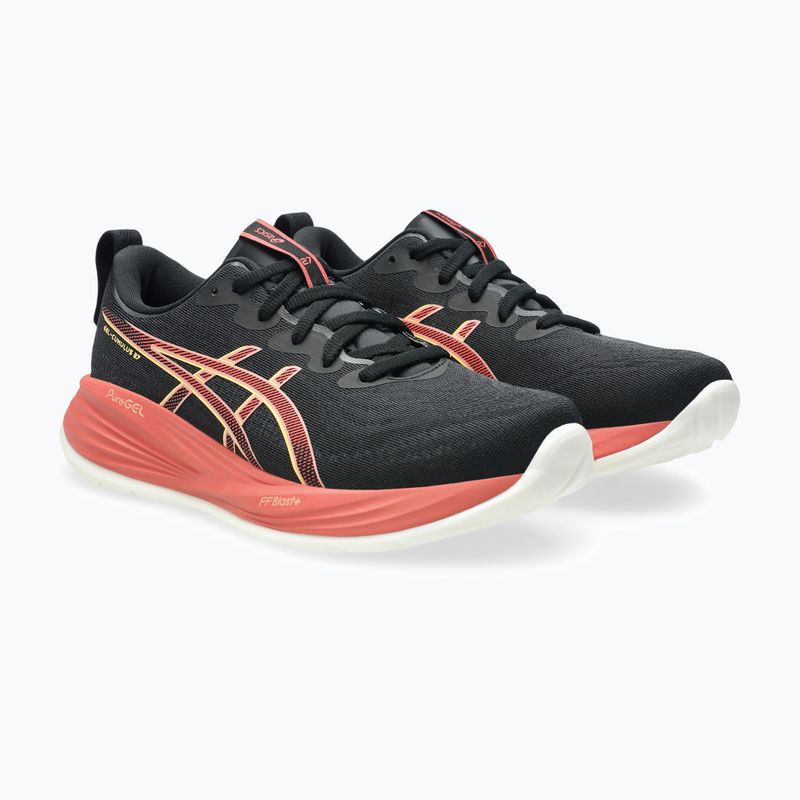 Încălțăminte de alergare pentru femei ASICS Gel-Cumulus 27 black/orange glow 3