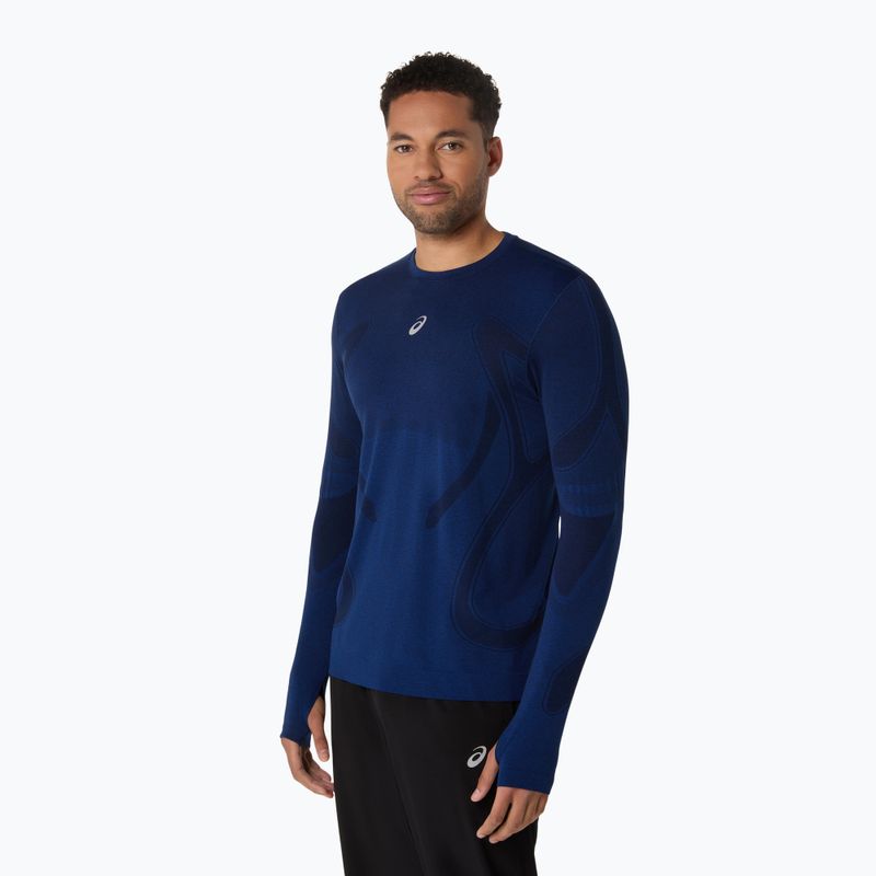 Longsleeve de alergare pentru bărbați ASICS Road Seamless LS midnight 4