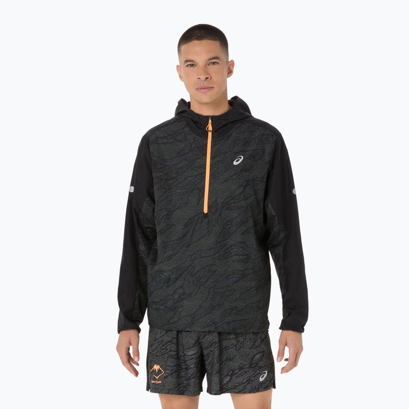 Geacă de alergare pentru bărbați ASICS Fujitrail Packable Windbreaker performance black