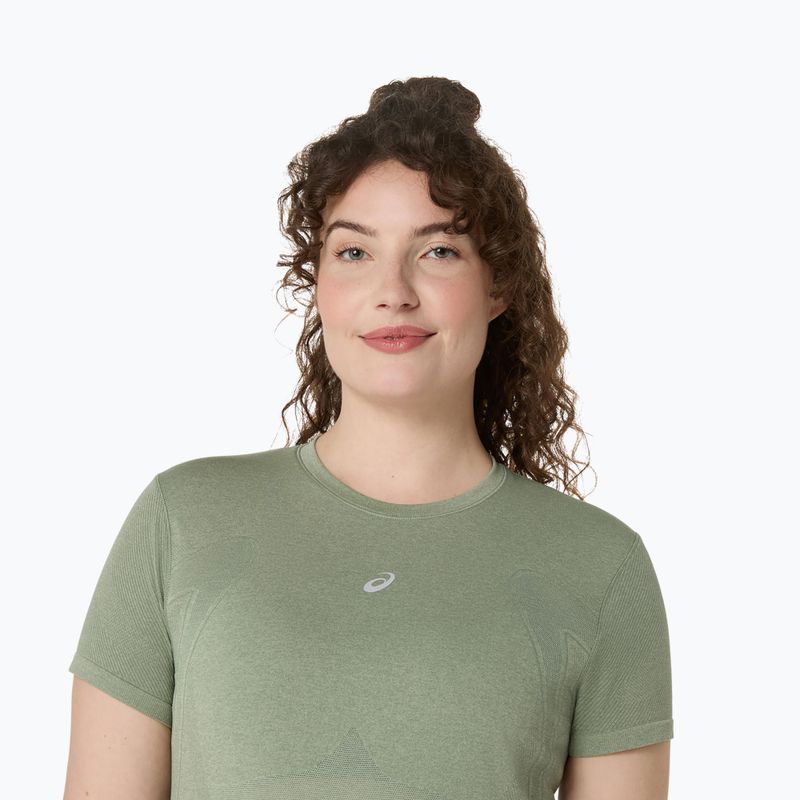 Tricou de alergare pentru femei ASICS Seamless monument blue/whisper green 5