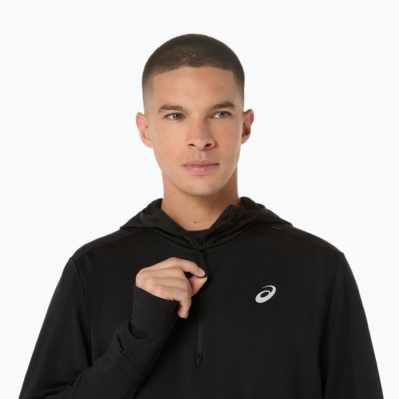 Hanorac de alergare pentru bărbați ASICS Road Winter Hoodie performance black 5