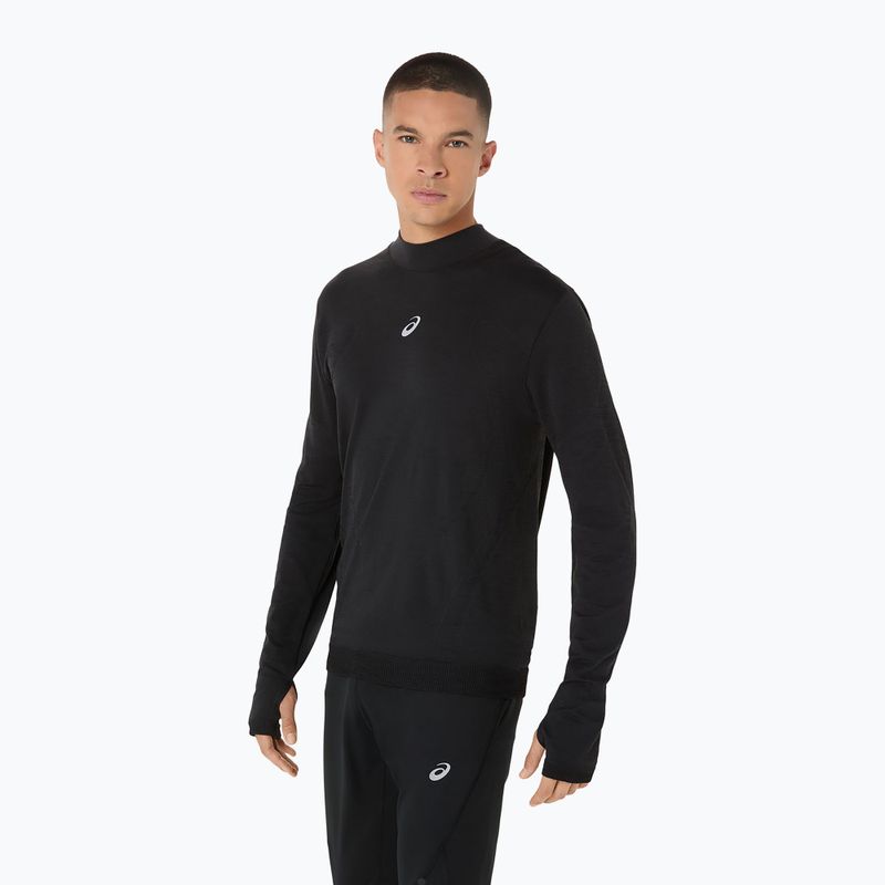 Longsleeve de alergare pentru bărbați ASICS Road Winter Seamless performance black 5