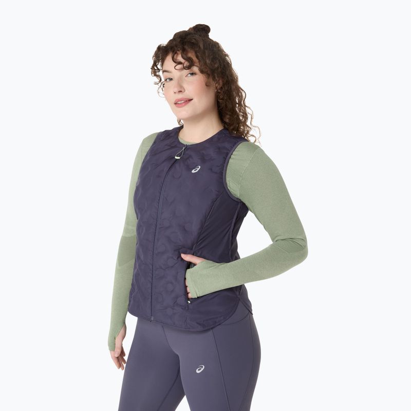Vestă de alergare pentru femei ASICS Nagino Run Padded Gilet indigo fog 3