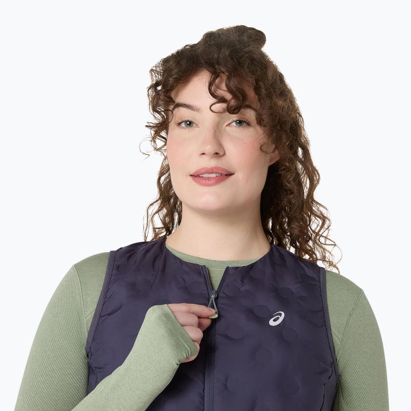 Vestă de alergare pentru femei ASICS Nagino Run Padded Gilet indigo fog 4