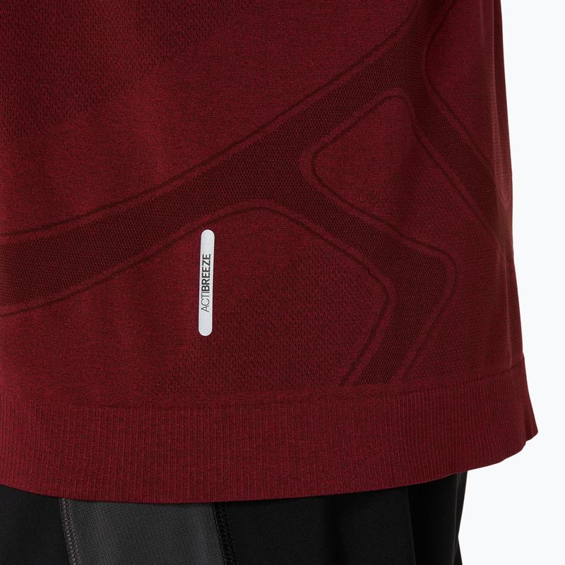 Longsleeve de alergare pentru bărbați ASICS Road Seamless LS dark red planet 6