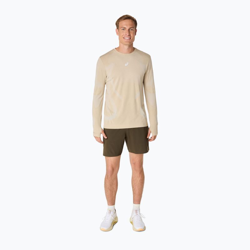 Longsleeve de alergare pentru bărbați ASICS Road Seamless LS cream 2