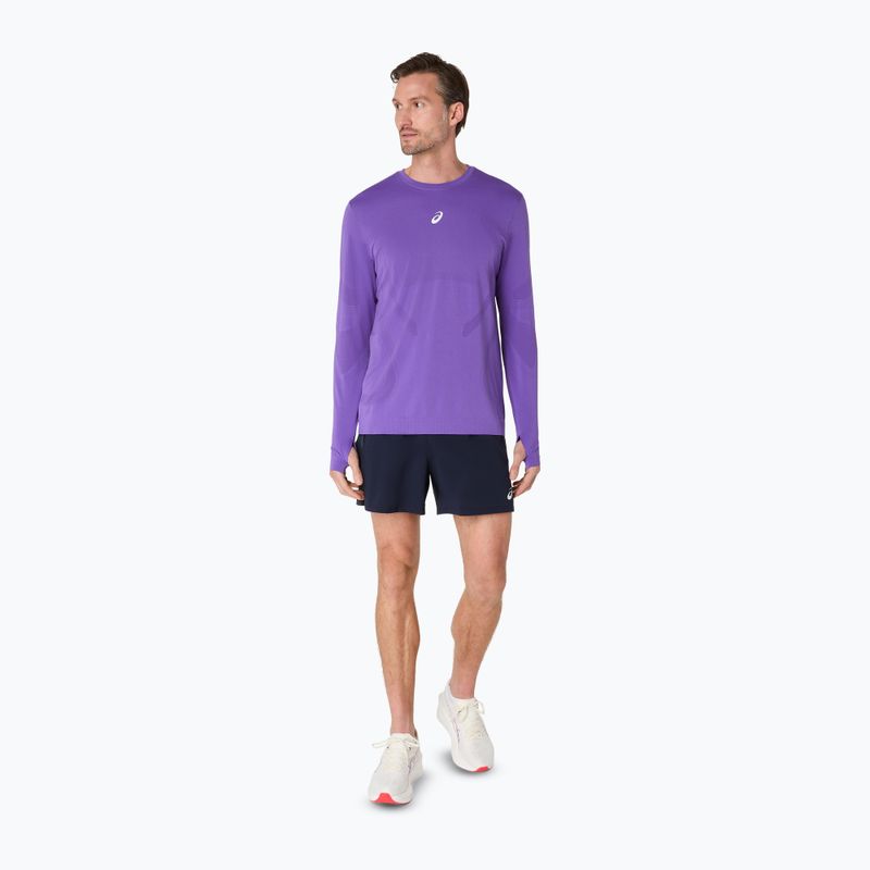 Longsleeve de alergare pentru bărbați ASICS Road Seamless LS edo purple 2