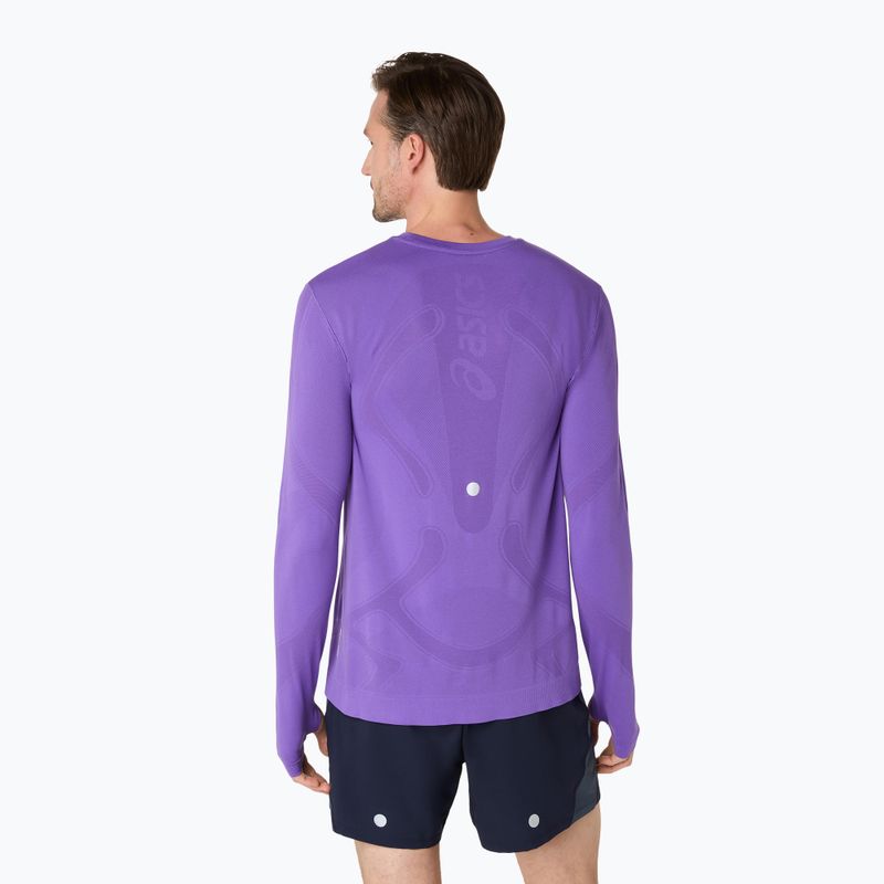 Longsleeve de alergare pentru bărbați ASICS Road Seamless LS edo purple 3