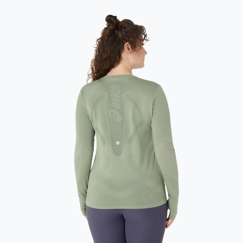 Longsleeve de alergare pentru femei ASICS Road Seamless LS monument blue/whisper green 3