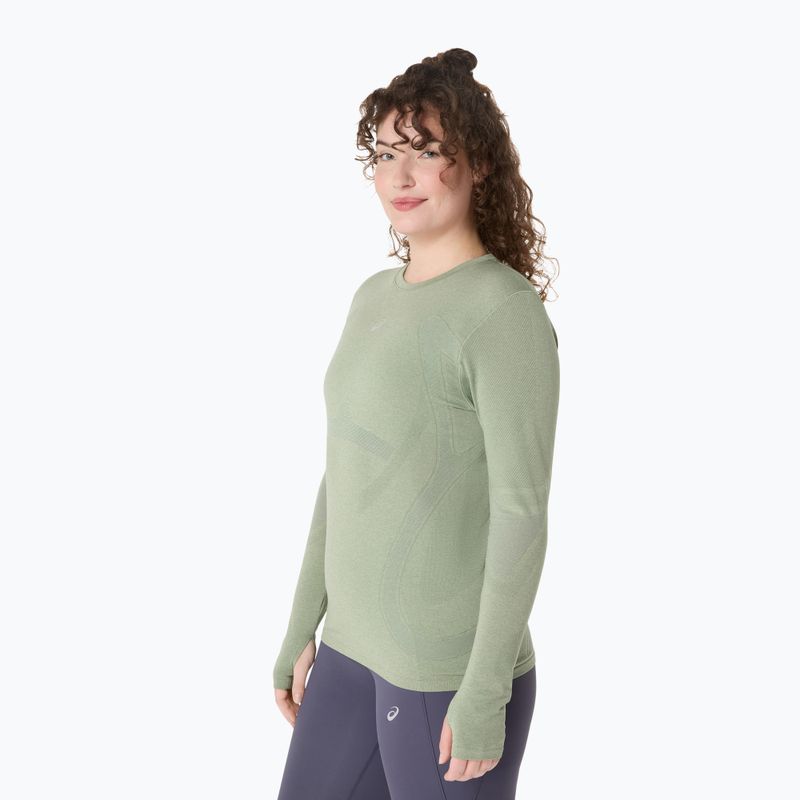Longsleeve de alergare pentru femei ASICS Road Seamless LS monument blue/whisper green 4