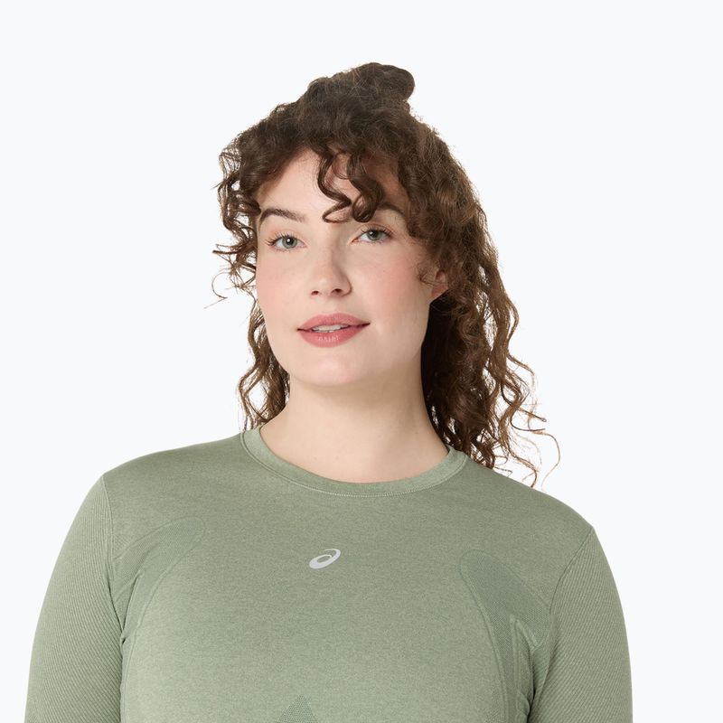 Longsleeve de alergare pentru femei ASICS Road Seamless LS monument blue/whisper green 5