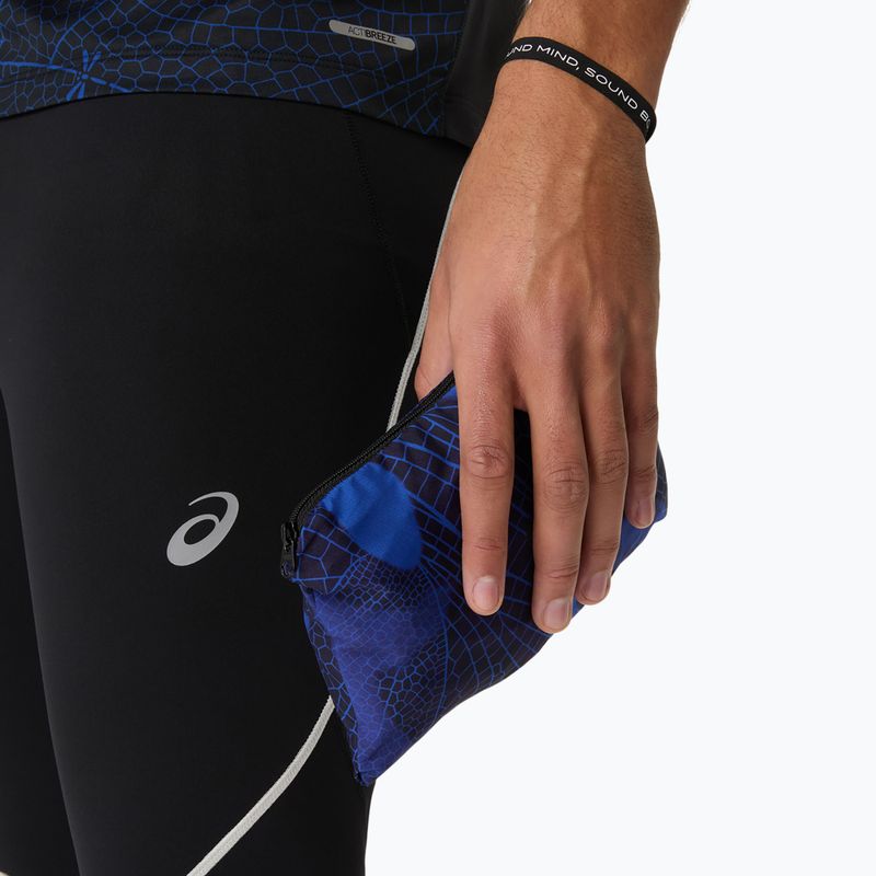 Geacă de alergare pentru bărbați ASICS Road Lite-Show Packable performance black/dark cobalt 11