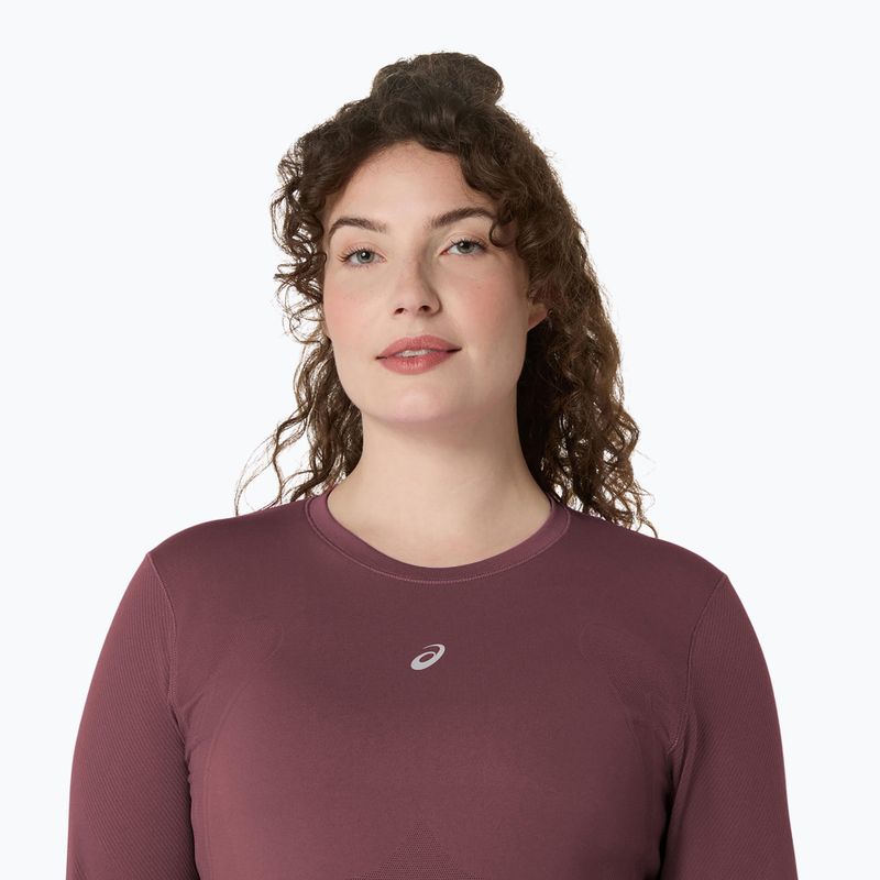 Longsleeve de alergare pentru femei ASICS Road Seamless LS dark currant/port royal 4