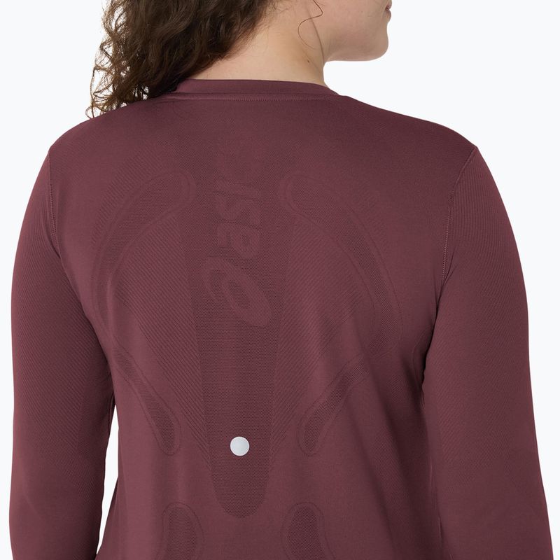Longsleeve de alergare pentru femei ASICS Road Seamless LS dark currant/port royal 5