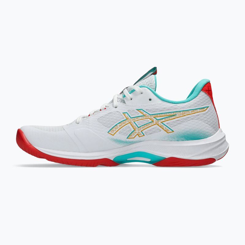 Încălțăminte de volei pentru femei ASICS Netburner Ballistic FF 4 alb/sticlă de mare 2