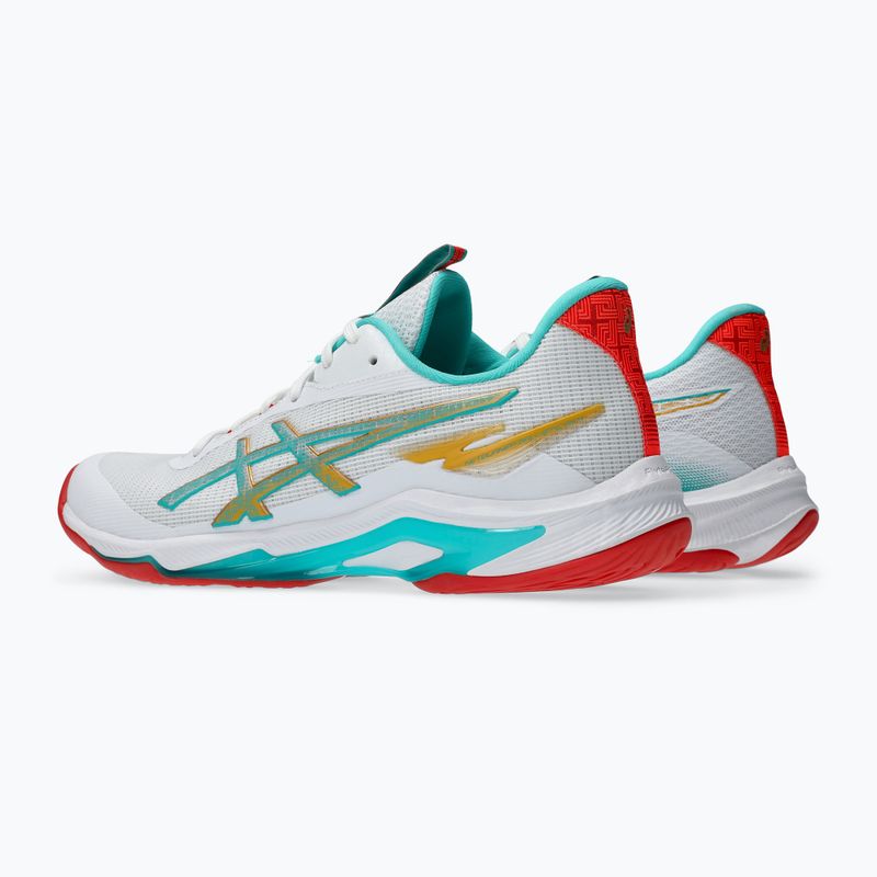 Încălțăminte de volei pentru femei ASICS Netburner Ballistic FF 4 alb/sticlă de mare 4
