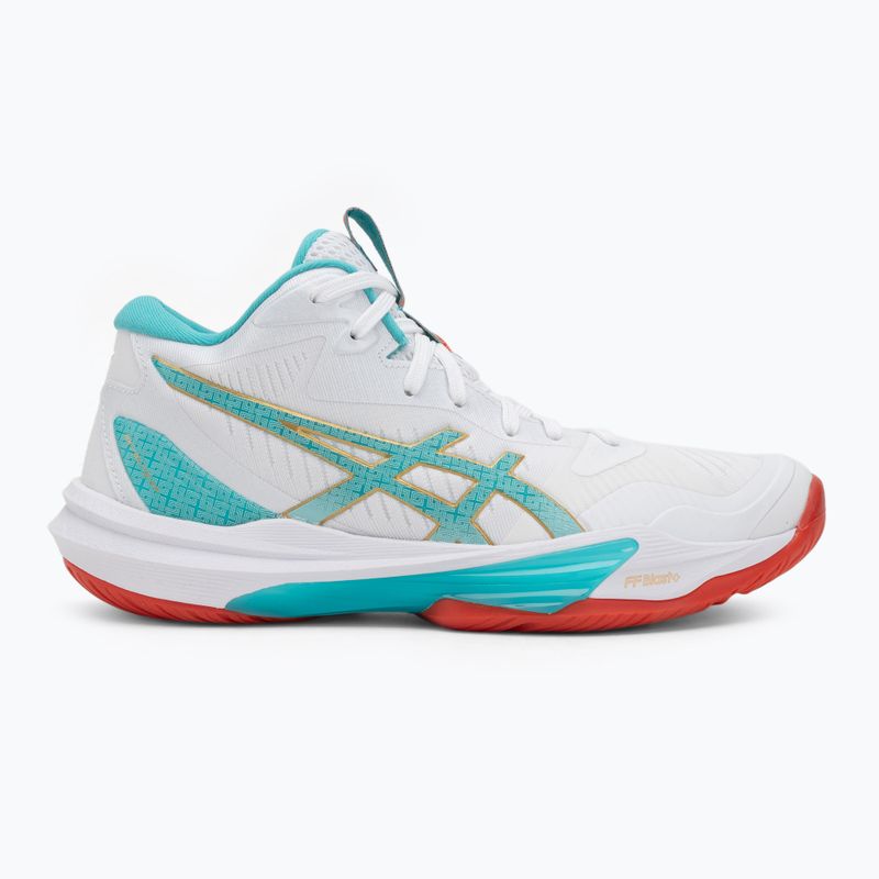 Încălțăminte de volei pentru femei Asics Sky Elite FF MT 3 alb/sticlă de mare 2