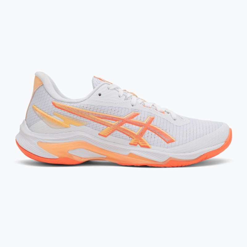 Încălțăminte de volei pentru femei ASICS Netburner Ballistic FF 4 white/vivid coral 2