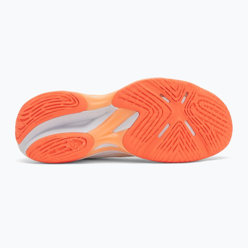 Încălțăminte de volei pentru femei ASICS Netburner Ballistic FF 4 white/vivid coral 4